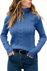 Stilvoller Strick-Rollkragenpullover für Damen - Denise