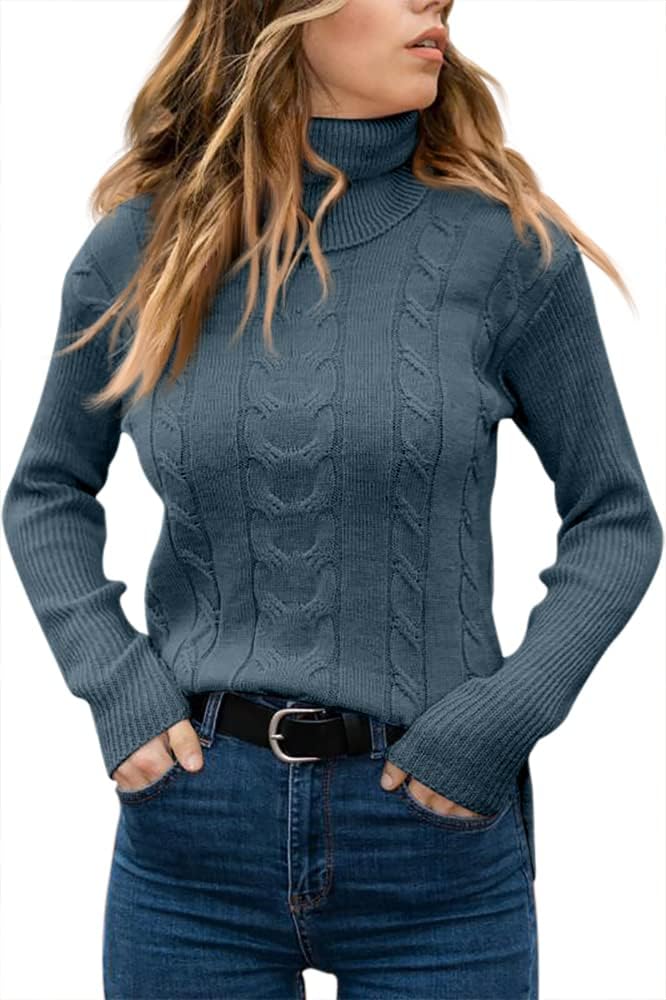 Stilvoller Strick-Rollkragenpullover für Damen - Denise