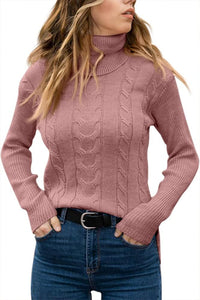 Stilvoller Strick-Rollkragenpullover für Damen - Denise