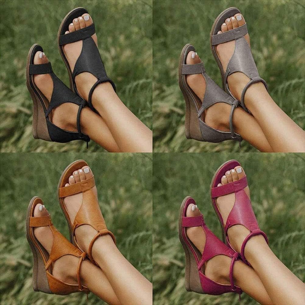 ElevateStyle Sandalen | Damen Sandalen mit Erhöhtem Absatz und Knöchelriemen-Design