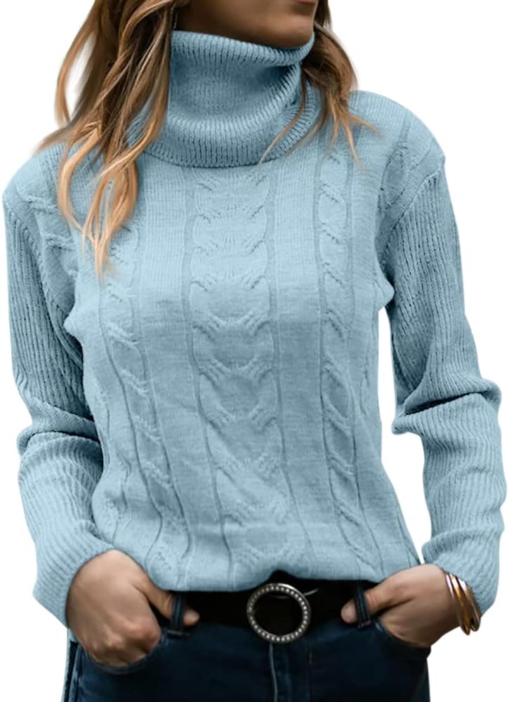 Stilvoller Strick-Rollkragenpullover für Damen - Denise