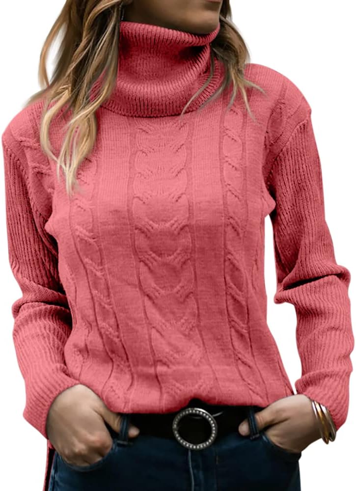 Stilvoller Strick-Rollkragenpullover für Damen - Denise