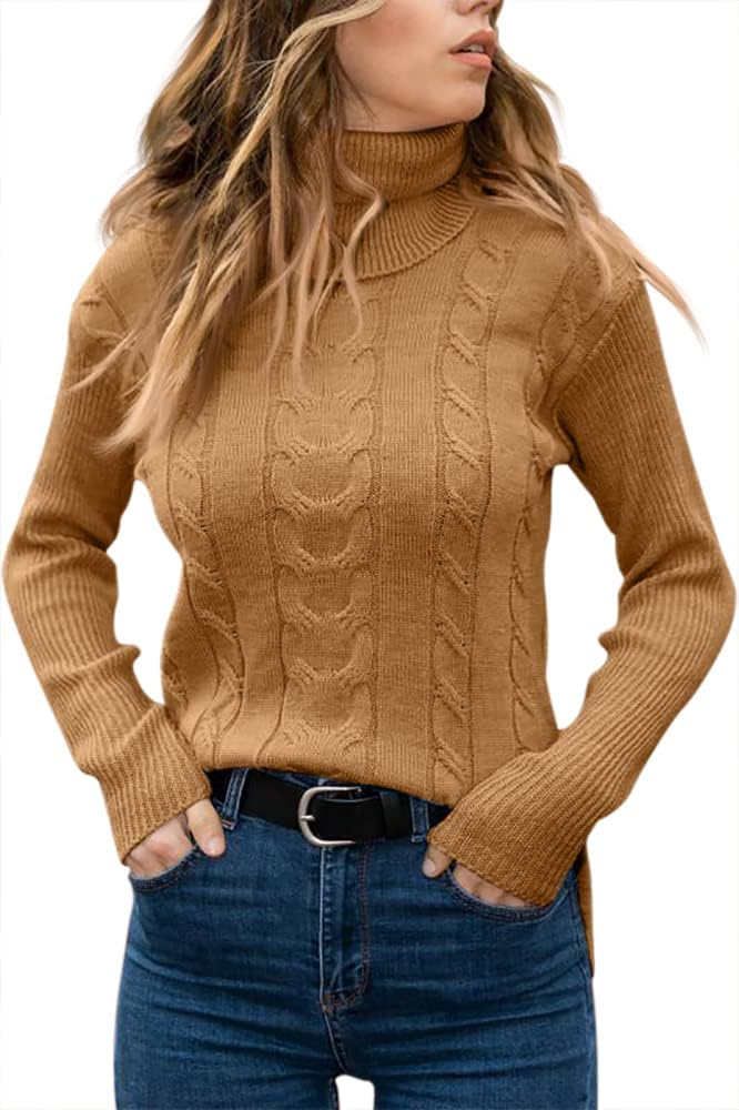 Stilvoller Strick-Rollkragenpullover für Damen - Denise