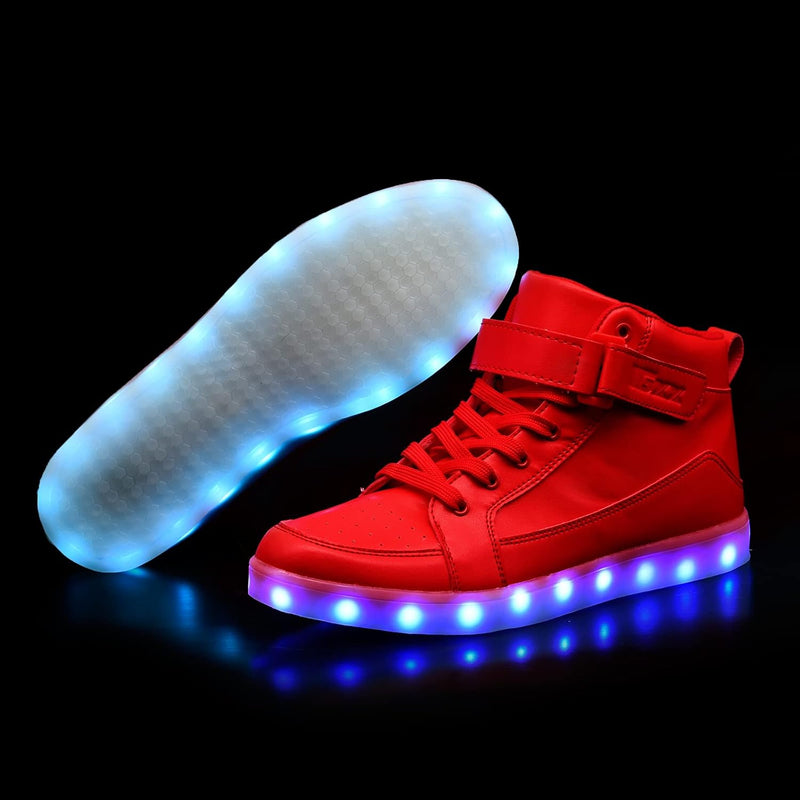 Trendige LED-Sneakers mit wiederaufladbarer Beleuchtung – LumaBoost