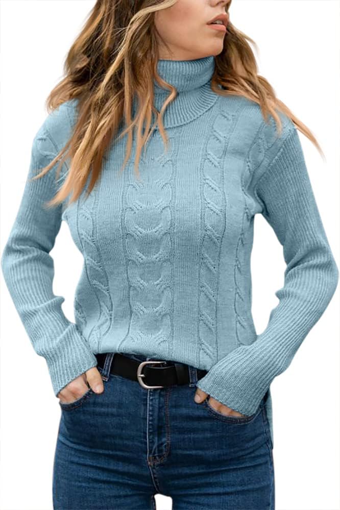 Stilvoller Strick-Rollkragenpullover für Damen - Denise