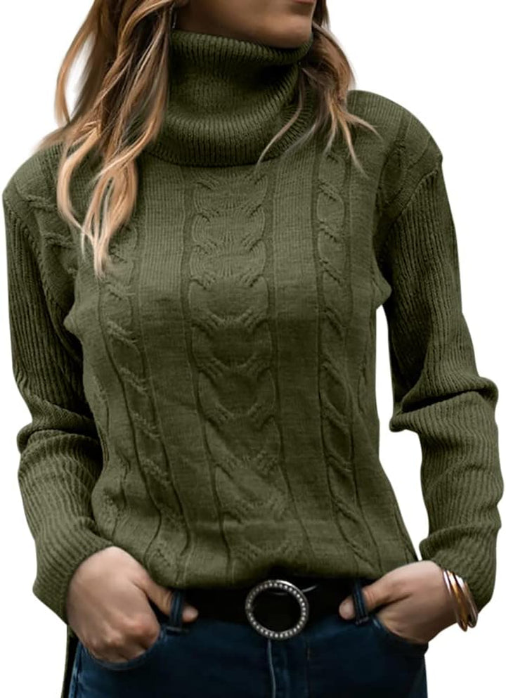 Stilvoller Strick-Rollkragenpullover für Damen - Denise