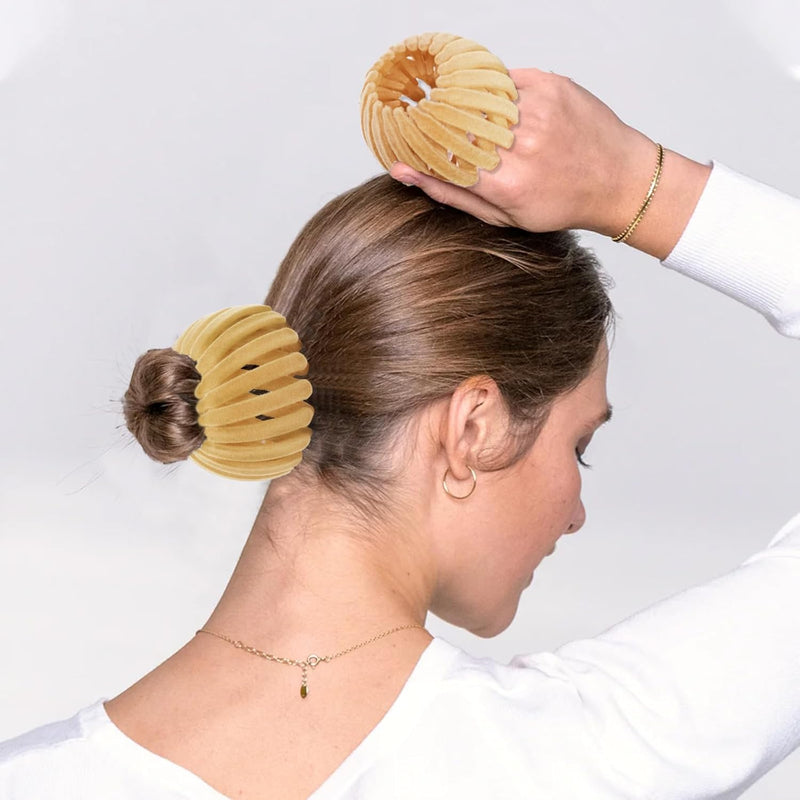 Stilvolle Vogelnest-Haarclips - Set von 3