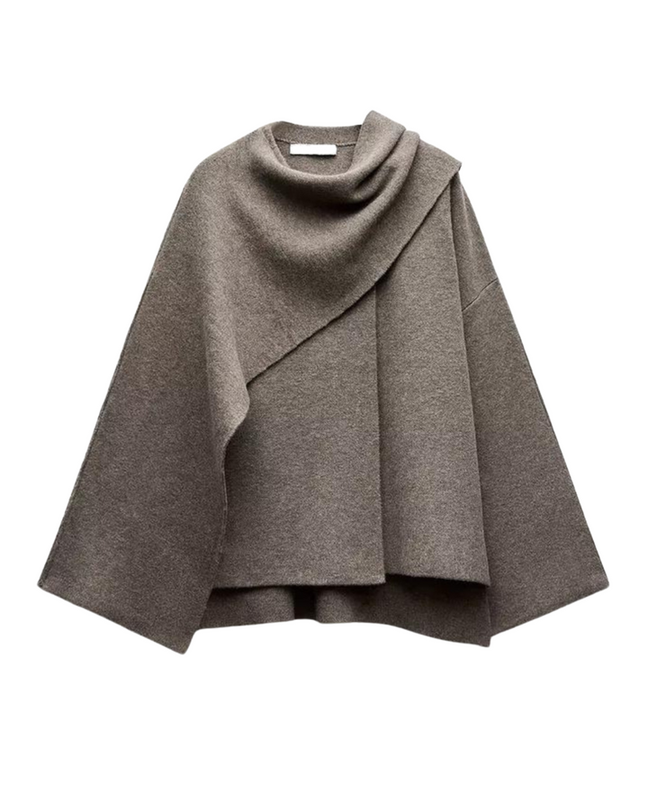 Stilvoller Damen-Winterponcho – Ella