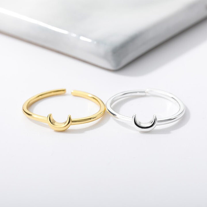 Minimalistischer Halbmond Ring - Nova