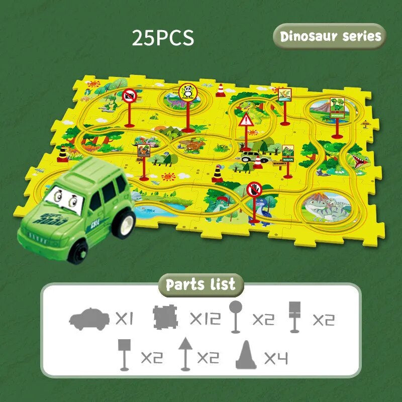 Bildende Fahrzeug-Puzzle-Set - CleverKids