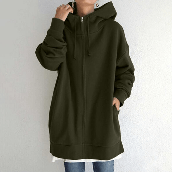 Bequemer Damen-Cardigan mit Kapuze – ComfyHood