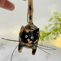 Einzigartiges Handgemachtes Katzen-Weihnachtsornament - Purrfect Holiday Hangers