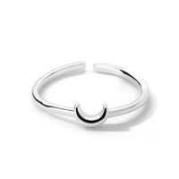 Minimalistischer Halbmond Ring - Nova