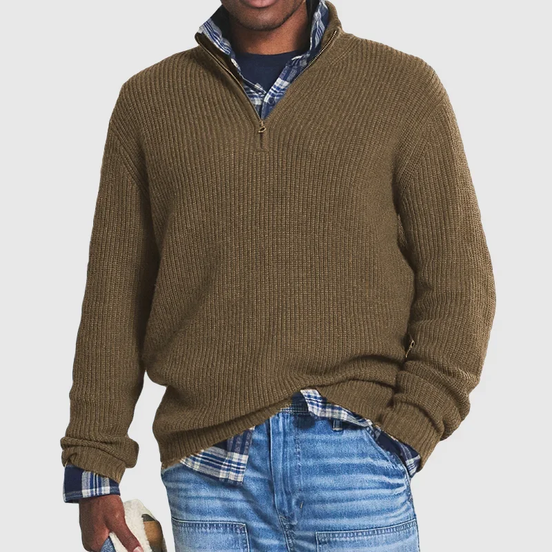 Casual Herren-Sweater mit Reißverschluss - Max