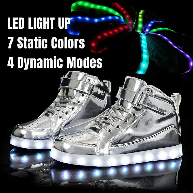 Trendige LED-Sneakers mit wiederaufladbarer Beleuchtung – LumaBoost