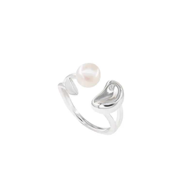 Perlenbohne Verstellbarer Ring – Elin