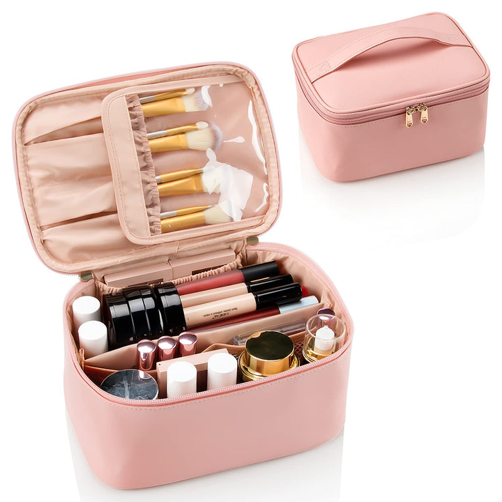 Reisefreundlicher Make-up Organizer mit Verteilern