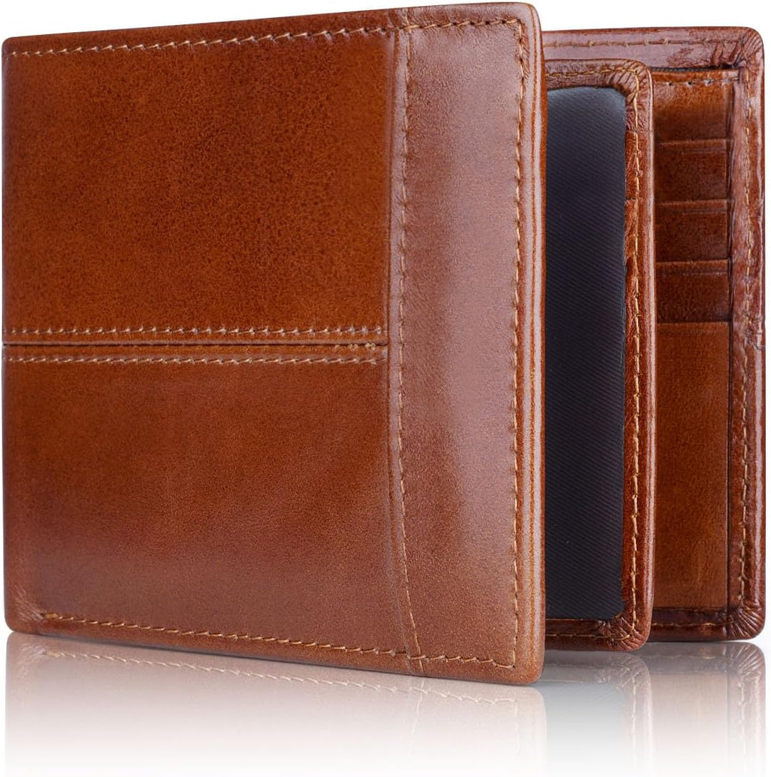 Premium RFID-blockierende Leder-Bifold-Geldbörse für Herren - SlimArmor