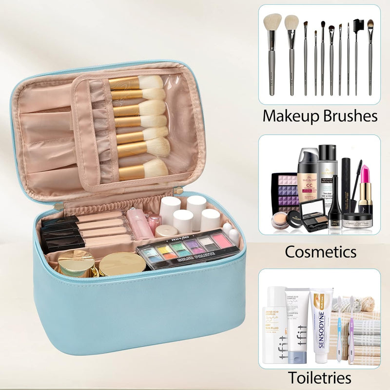 Reisefreundlicher Make-up Organizer mit Verteilern