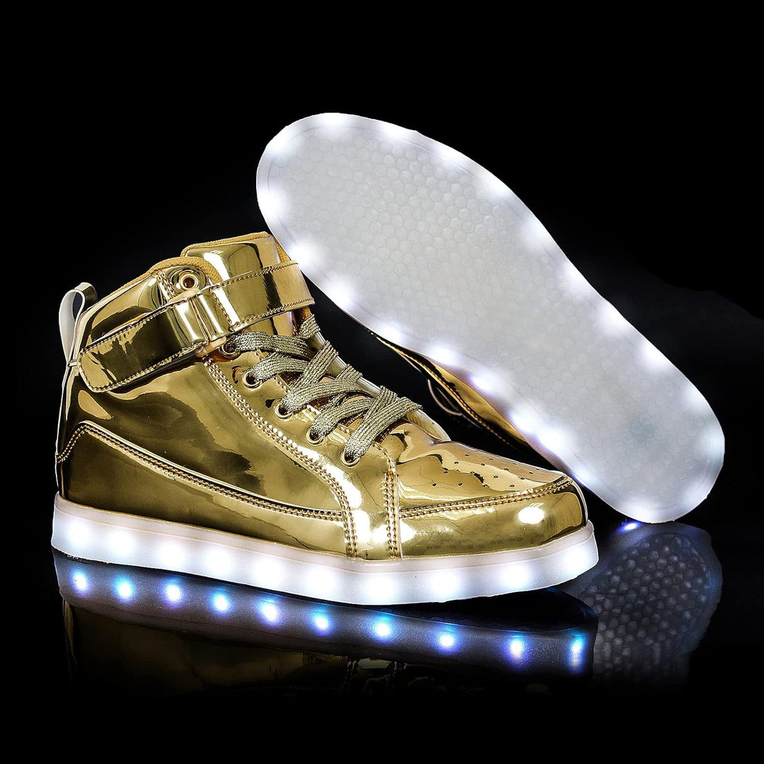 Trendige LED-Sneakers mit wiederaufladbarer Beleuchtung – LumaBoost