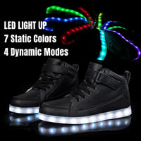 Trendige LED-Sneakers mit wiederaufladbarer Beleuchtung – LumaBoost