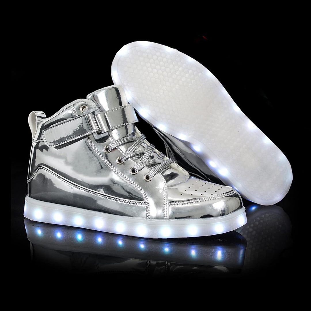 Trendige LED-Sneakers mit wiederaufladbarer Beleuchtung – LumaBoost