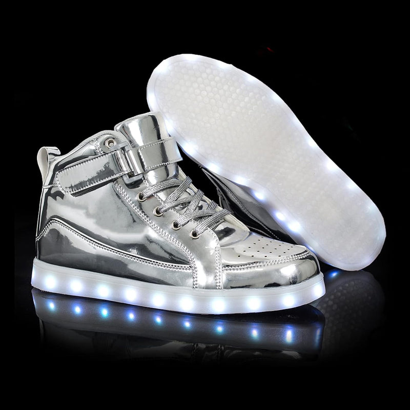 Trendige LED-Sneakers mit wiederaufladbarer Beleuchtung – LumaBoost