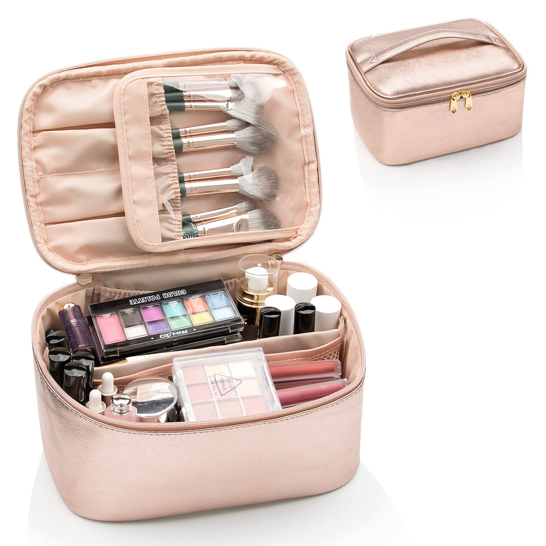 Reisefreundlicher Make-up Organizer mit Verteilern