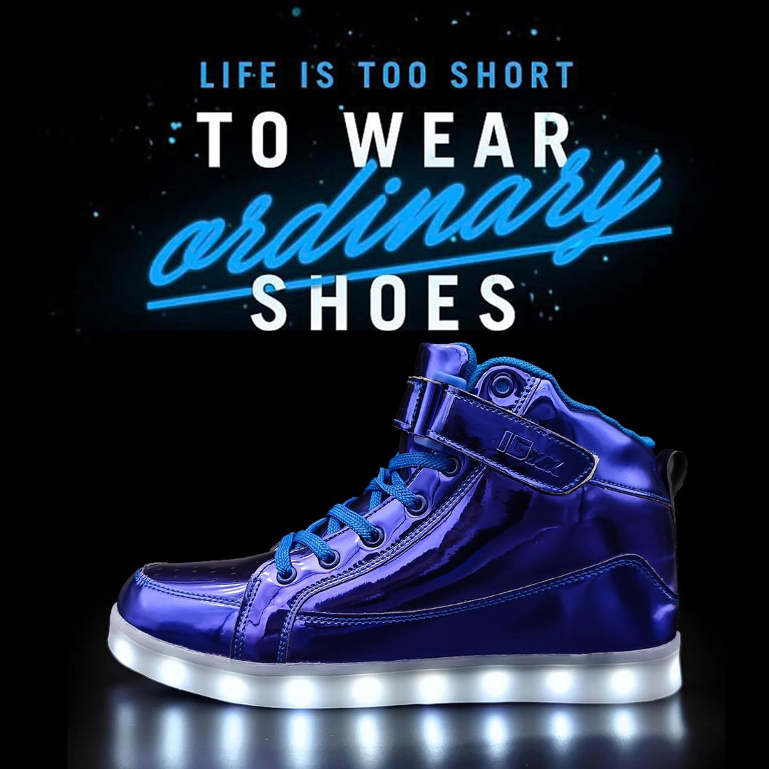 Trendige LED-Sneakers mit wiederaufladbarer Beleuchtung – LumaBoost