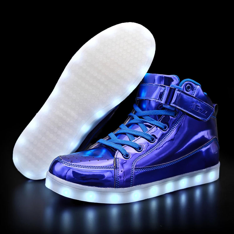 Trendige LED-Sneakers mit wiederaufladbarer Beleuchtung – LumaBoost