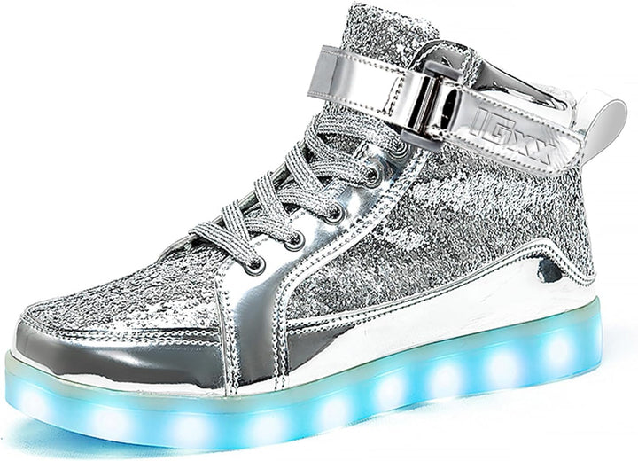 Trendige LED-Sneakers mit wiederaufladbarer Beleuchtung – LumaBoost