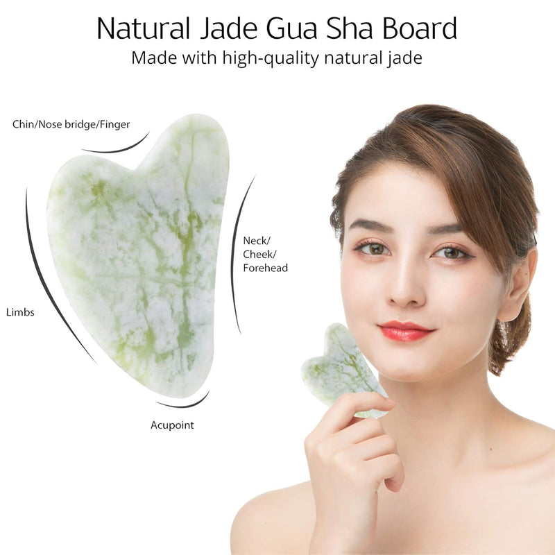 Instant Glow Gua Sha & Jade Roller Set