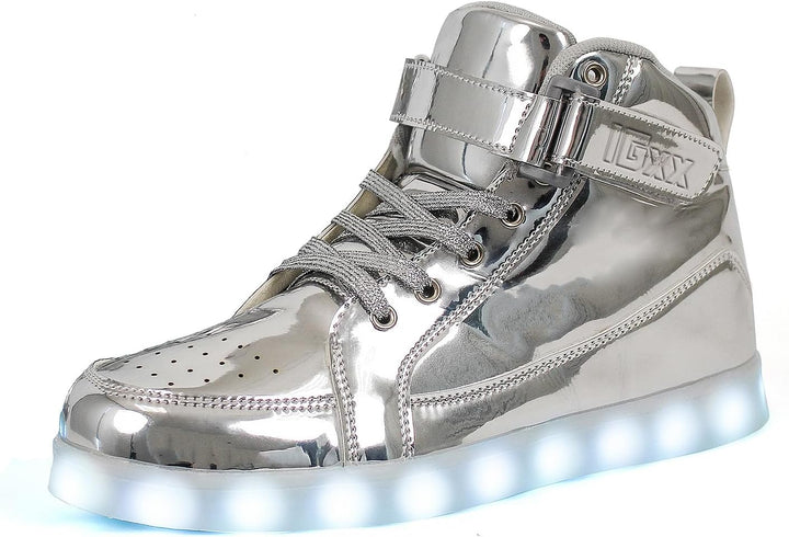 Trendige LED-Sneakers mit wiederaufladbarer Beleuchtung – LumaBoost