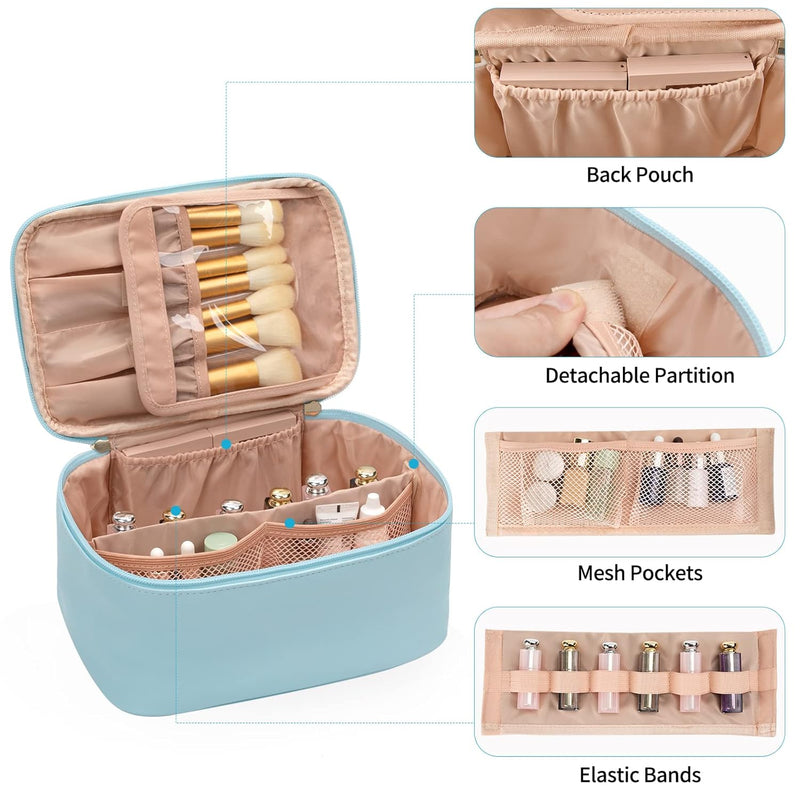 Reisefreundlicher Make-up Organizer mit Verteilern