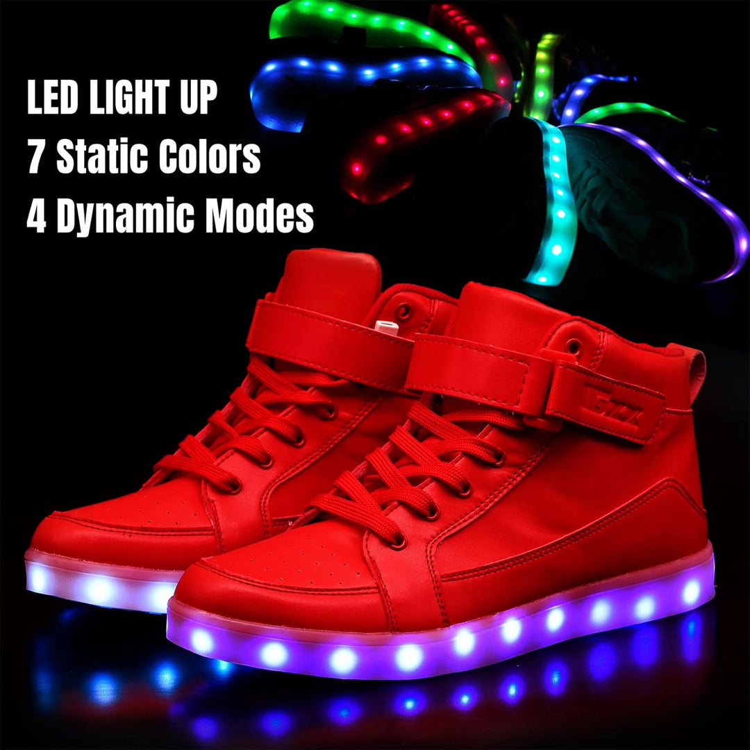 Trendige LED-Sneakers mit wiederaufladbarer Beleuchtung – LumaBoost