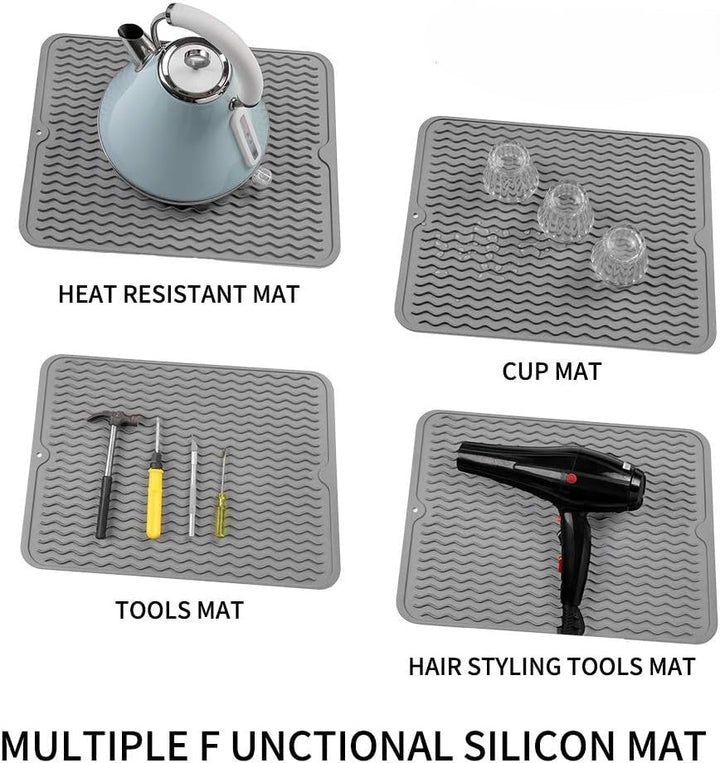 Umweltfreundliche Silikon-Abtropfmatte - Vielseitig einsetzbar & hitzebeständig
