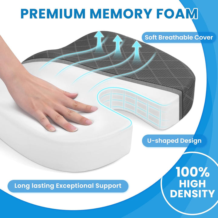 Memory Foam Sitzkissen für Stuhl – Komfort für Autositz und Bürostuhl