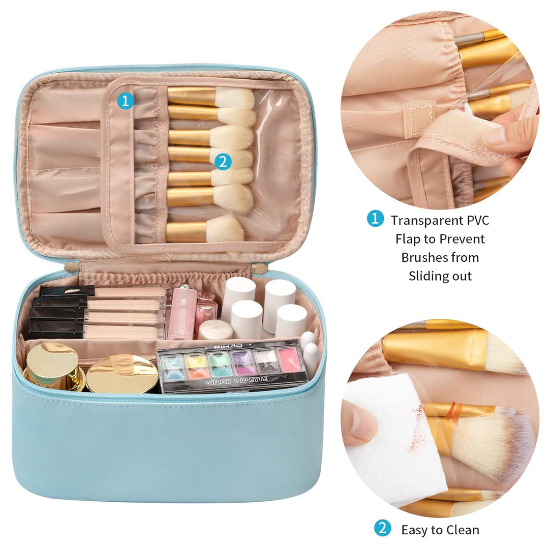 Reisefreundlicher Make-up Organizer mit Verteilern