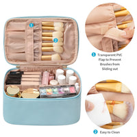 Reisefreundlicher Make-up Organizer mit Verteilern