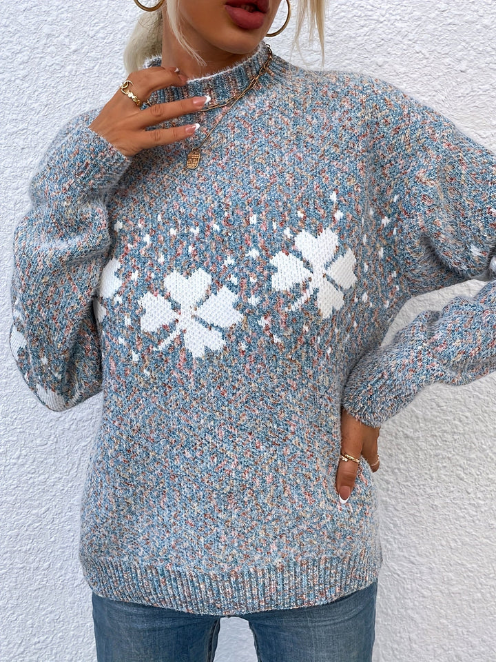 Pullover mit Vierblättrigem Kleemuster - Maeve