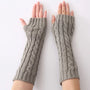 Lange Fingerlose Strickhandschuhe - FlexiWarm