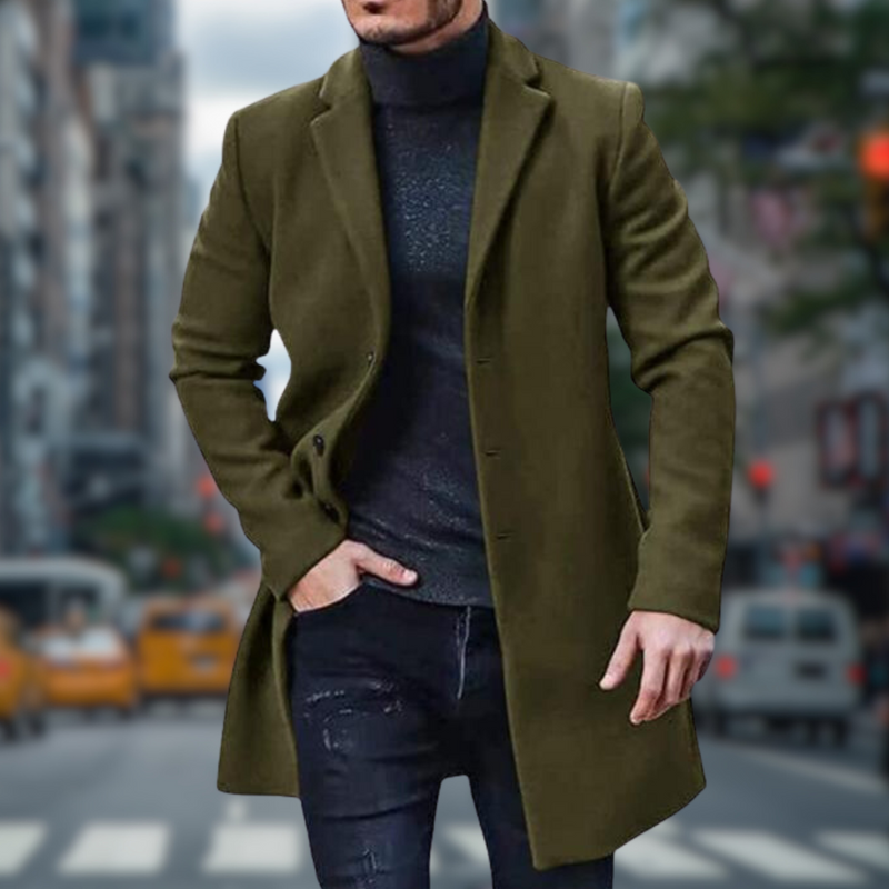 Luca Belloni Klassischer langer Trenchcoat | Stilvoll & Bequem