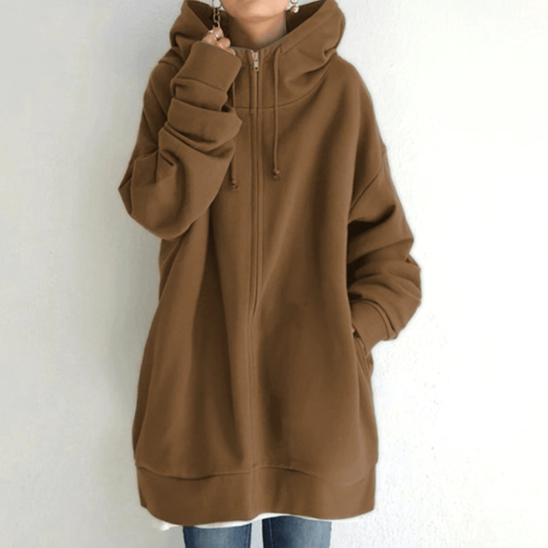 Bequemer Damen-Cardigan mit Kapuze – ComfyHood