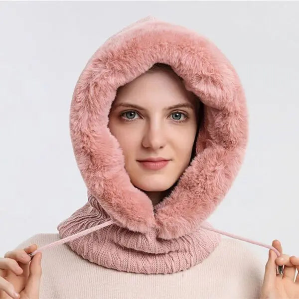 3-in-1 Winter-Schal und Mütze für Damen - Isabella