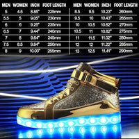 Trendige LED-Sneakers mit wiederaufladbarer Beleuchtung – LumaBoost