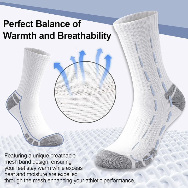 Unisex Baumwoll-Sportsocken (6 Paar) – Robin