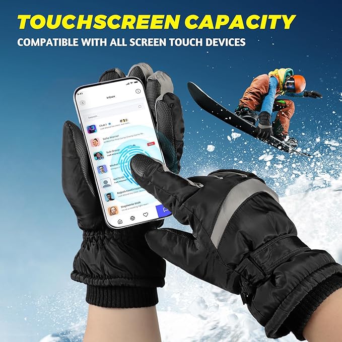 Winter Thermische Fleece Touchscreen-Handschuhe – ThermaTouch