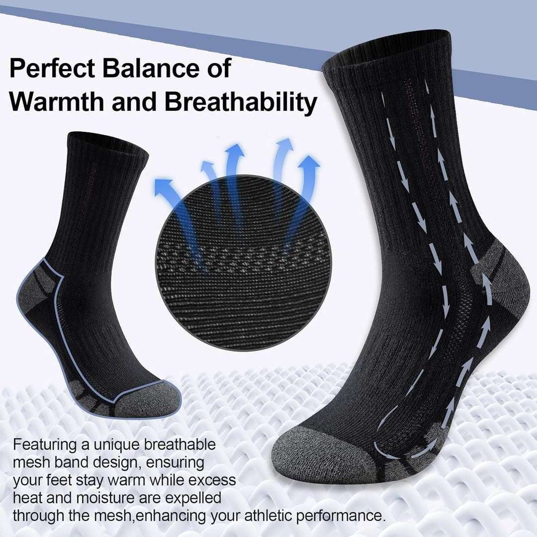 Unisex Baumwoll-Sportsocken (6 Paar) – Robin