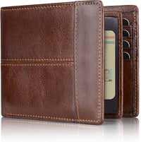 Premium RFID-blockierende Leder-Bifold-Geldbörse für Herren - SlimArmor