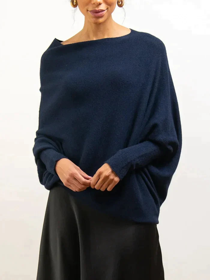 Asymmetrischer Oversized Damenpullover – Sophia